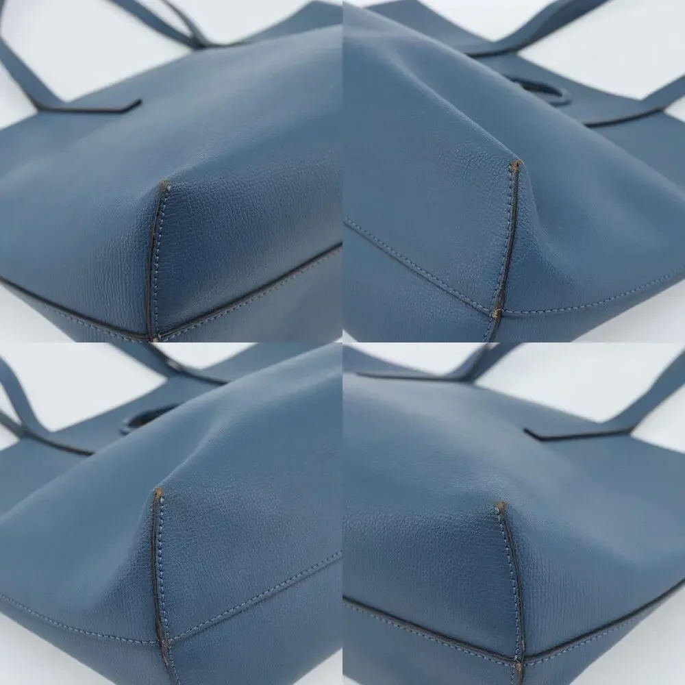 Fendi Leather FF Tote Blue